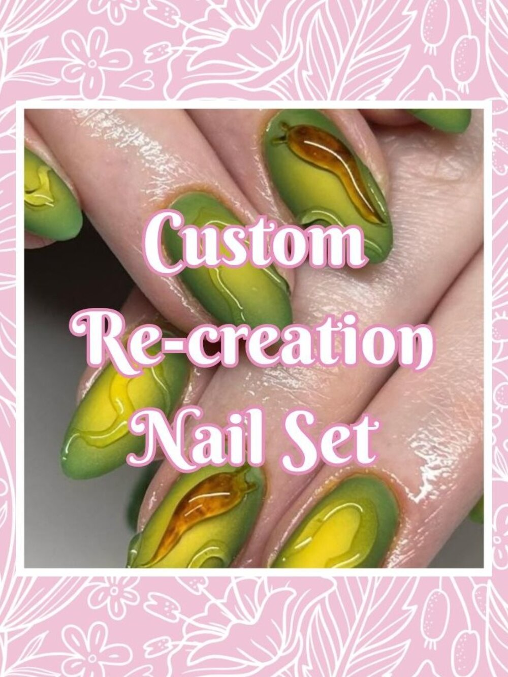 💅Custom Re-Creation Press-On Nails (Made to Order)